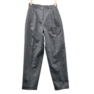 Vintage Liz Claiborne Dress Pants Women's 10 P  100% Wool Corpcore Chic Academia